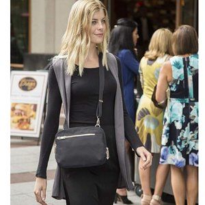 Travelon Black Crossbody Anti-Theft Travel Purse